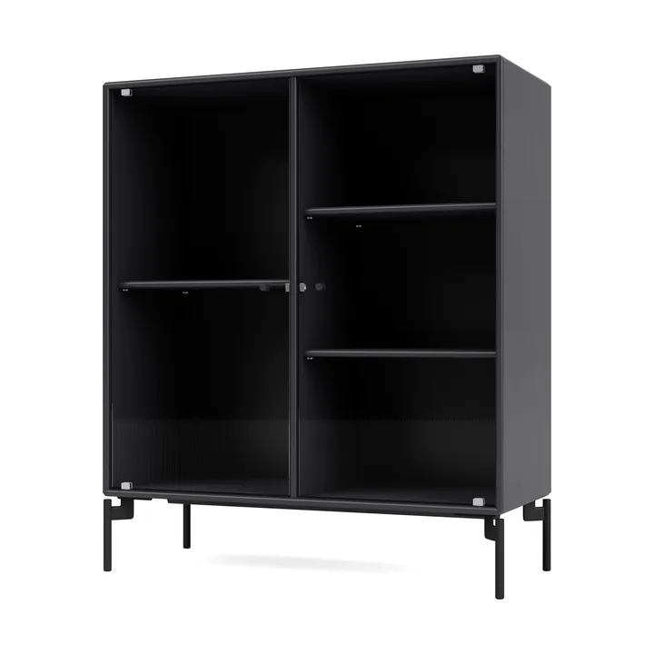 Ripple II display cabinet 69.6x82.2x30 cm - Anthracite-legs black - Montana