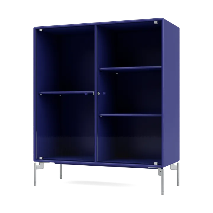 Ripple II display cabinet 69.6x82.2x30 cm - Monarch-legs chrome - Montana