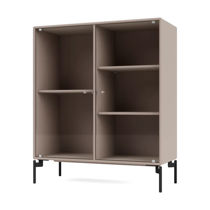Ripple II display cabinet 69.6x82.2x30 cm - Mushroom-legs black - Montana