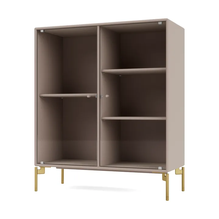 Ripple II display cabinet 69.6x82.2x30 cm - Mushroom-legs brass - Montana