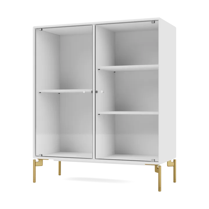 Ripple II display cabinet 69.6x82.2x30 cm - NewWhite-legs brass - Montana