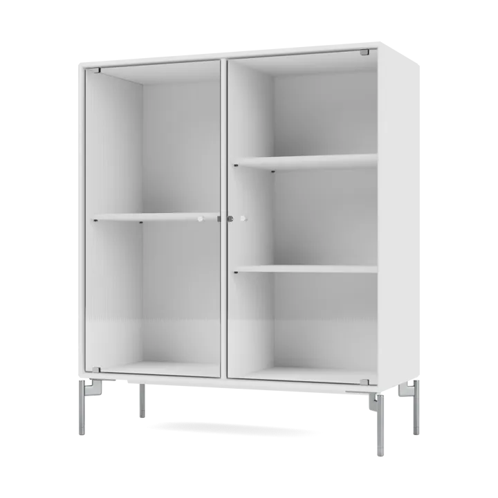 Ripple II display cabinet 69.6x82.2x30 cm - NewWhite-legs chrome - Montana