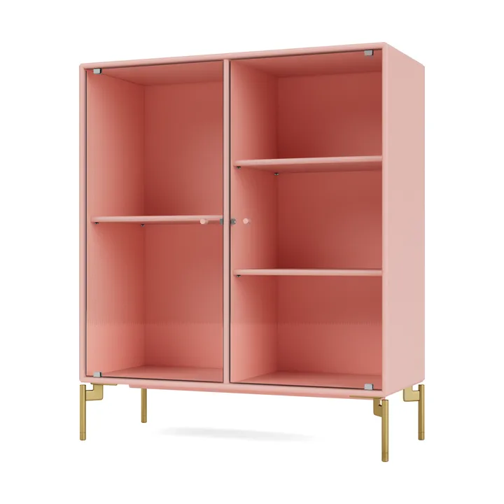 Ripple II display cabinet 69.6x82.2x30 cm - Ruby-legs brass - Montana