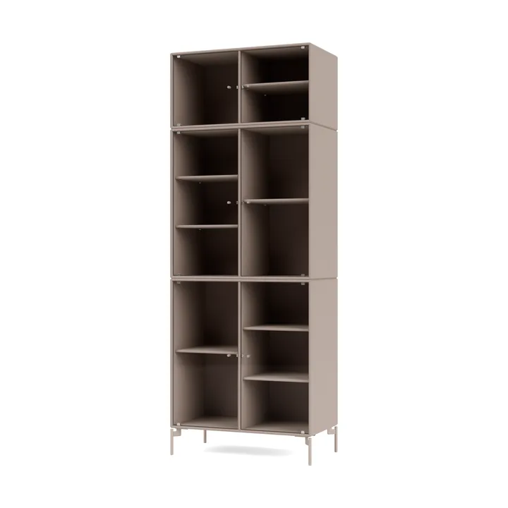 Ripple IV display cabinet 69.6x187.2x38 cm - Mushroom-legs mushroom - Montana