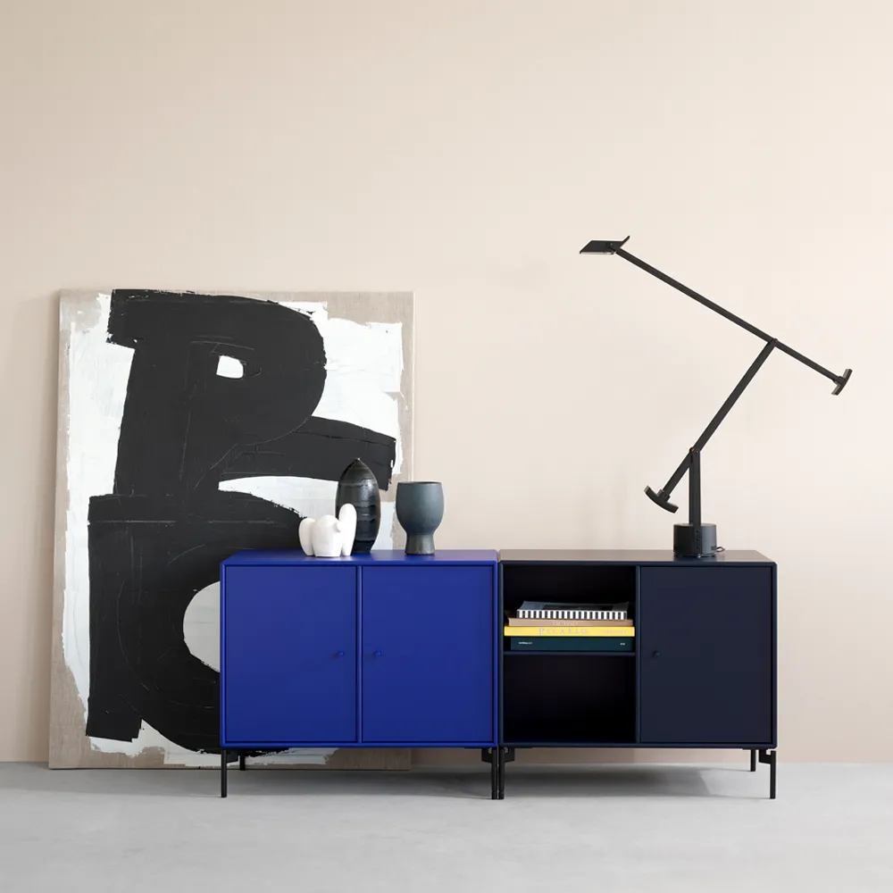 Save side table, Flint 148, chrome legs Montana