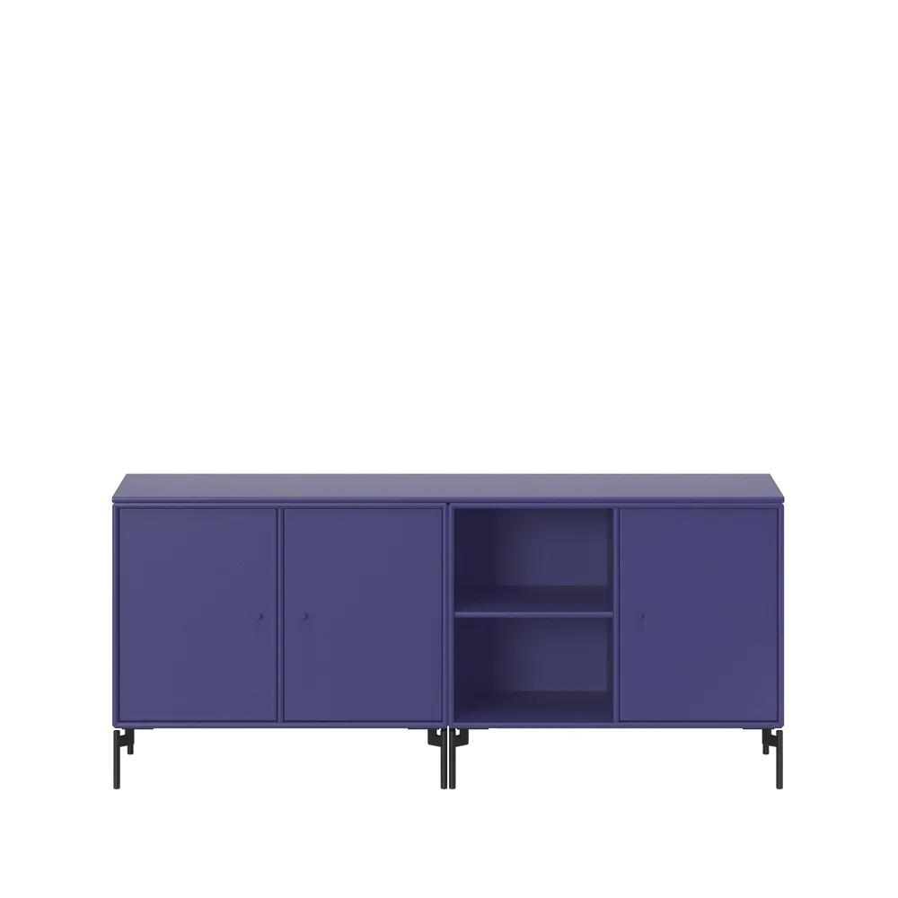 Save side table, Monarch 135, black lacquered leg Montana