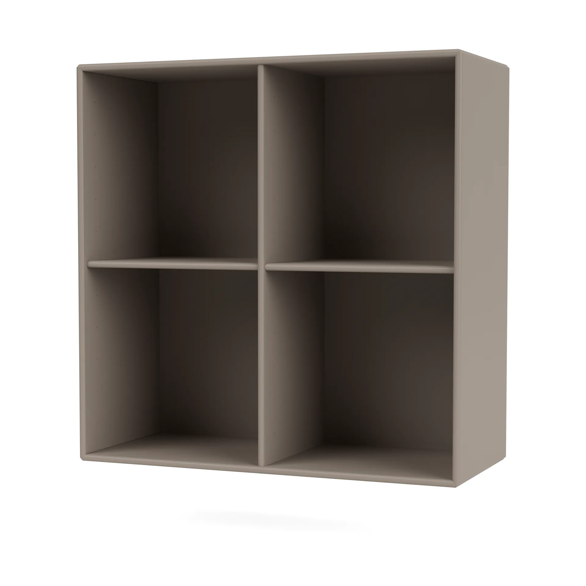 SHOW shelf 69.6x69.6 cm incl. suspension rail, 141-Truffle Montana
