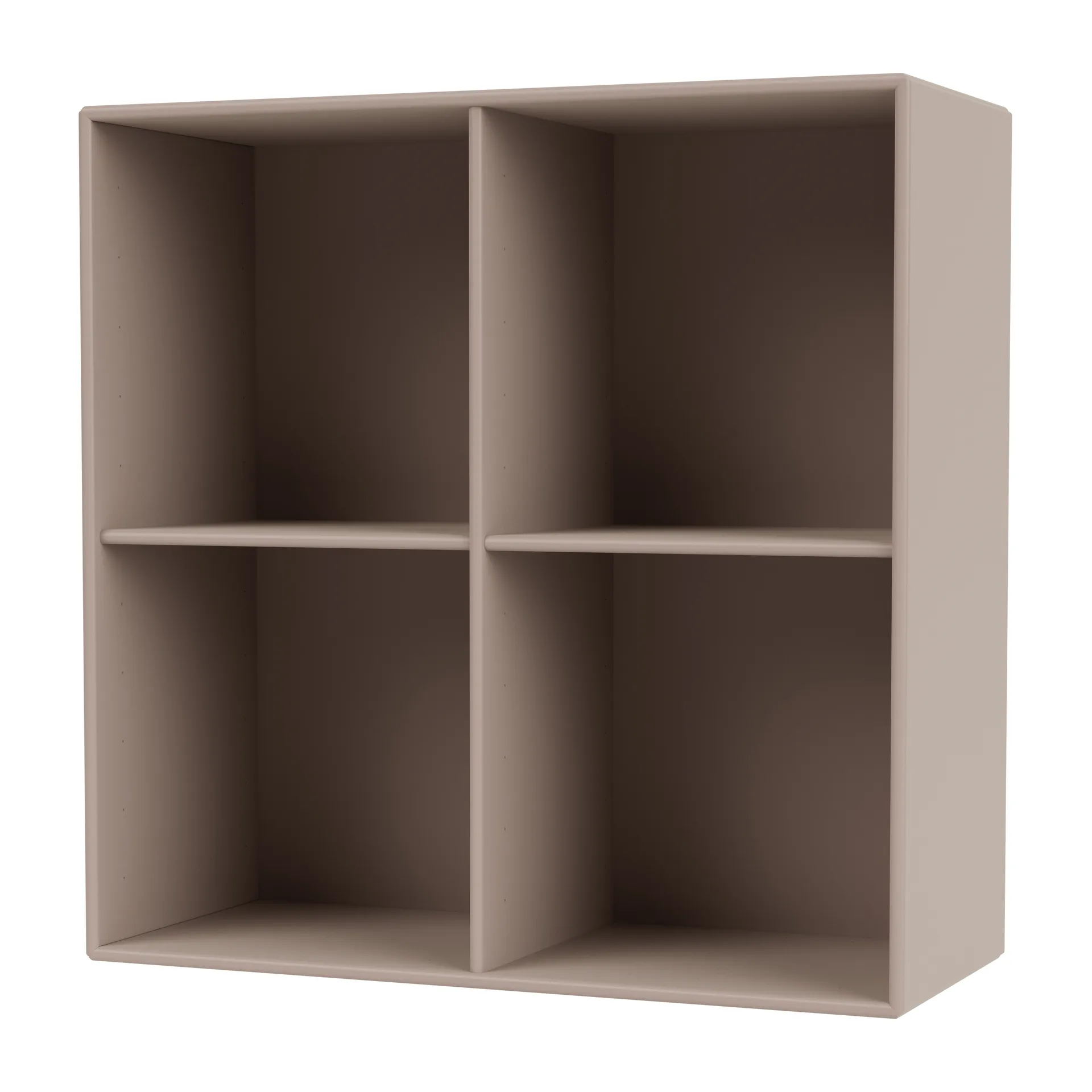 SHOW shelf 69.6x69.6 cm incl. suspension rail, Mushroom Montana