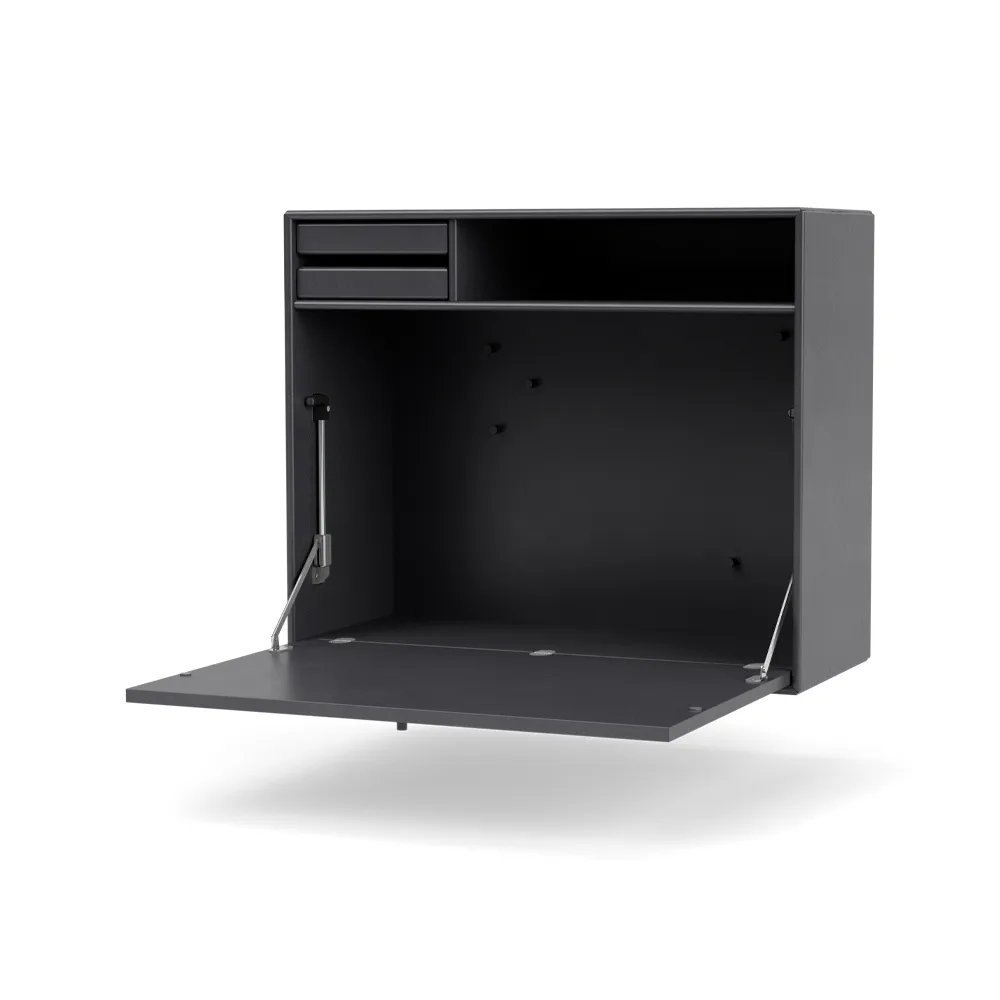 STUDIO desk, wall hung, Coal 36 Montana