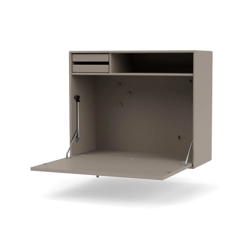 STUDIO desk, wall hung, Truffle 141 Montana