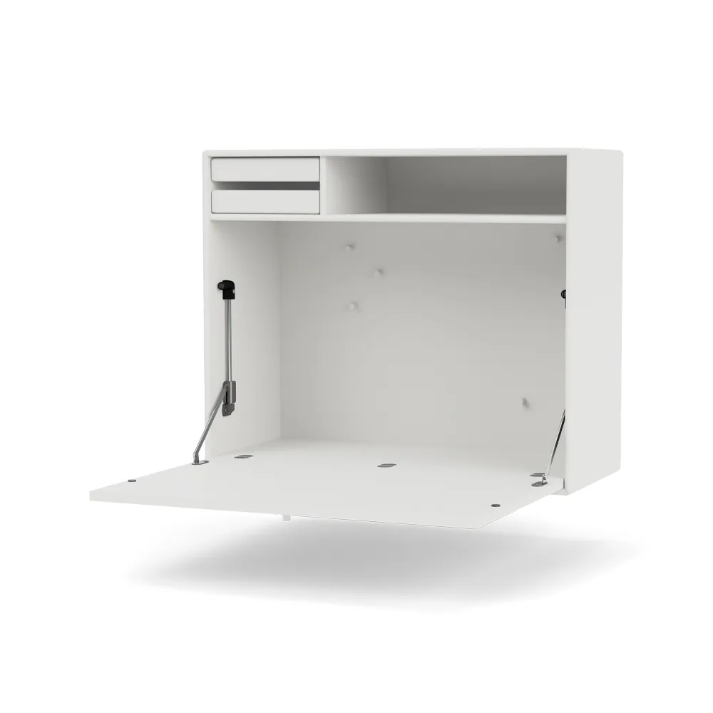 STUDIO desk, wall hung, White 01 Montana