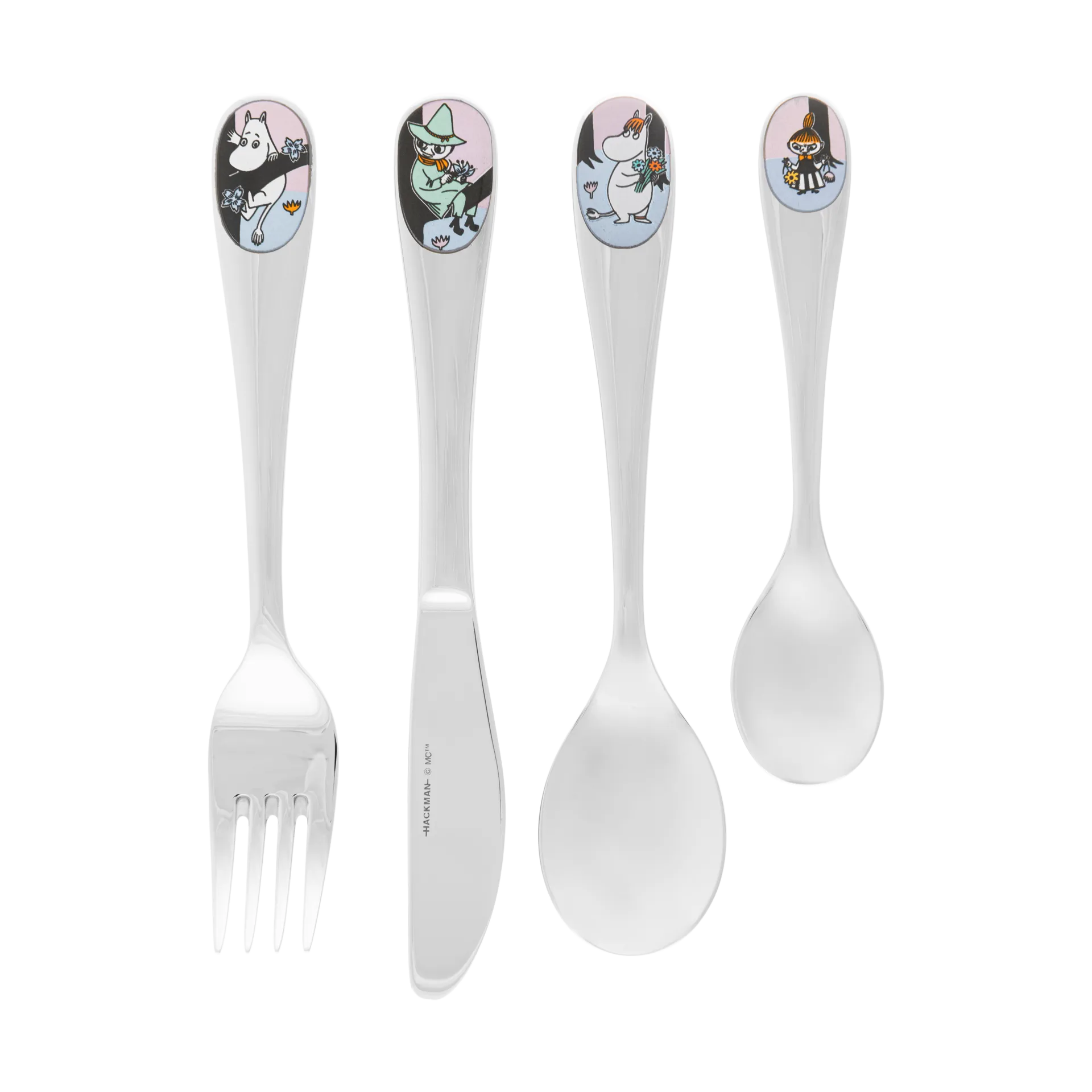 Friends forever cutlery set children 4-piece, Multi Moomin Arabia