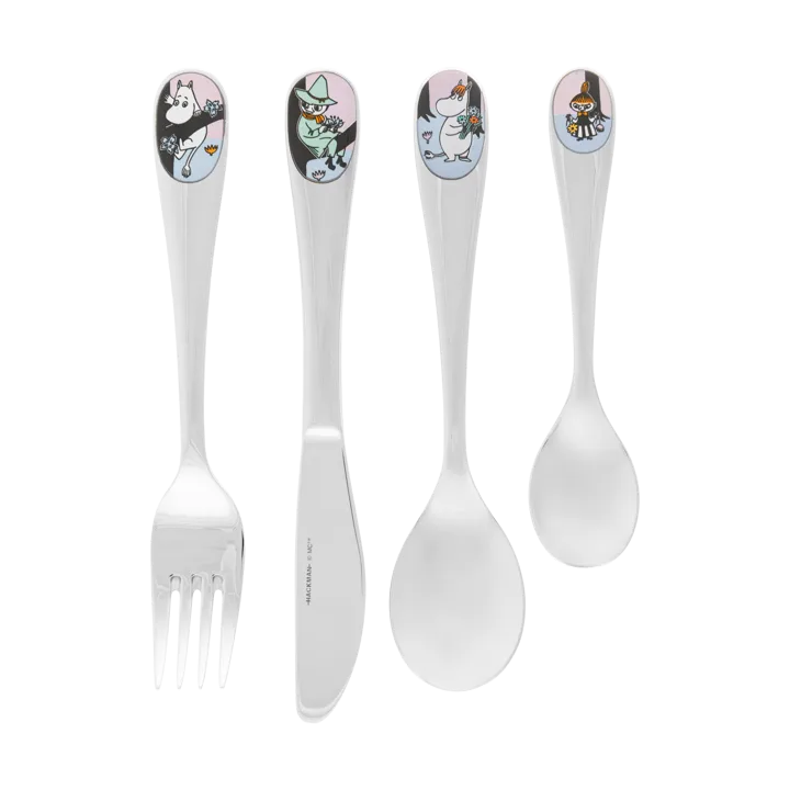 Friends forever cutlery set children 4-piece - Multi - Moomin Arabia