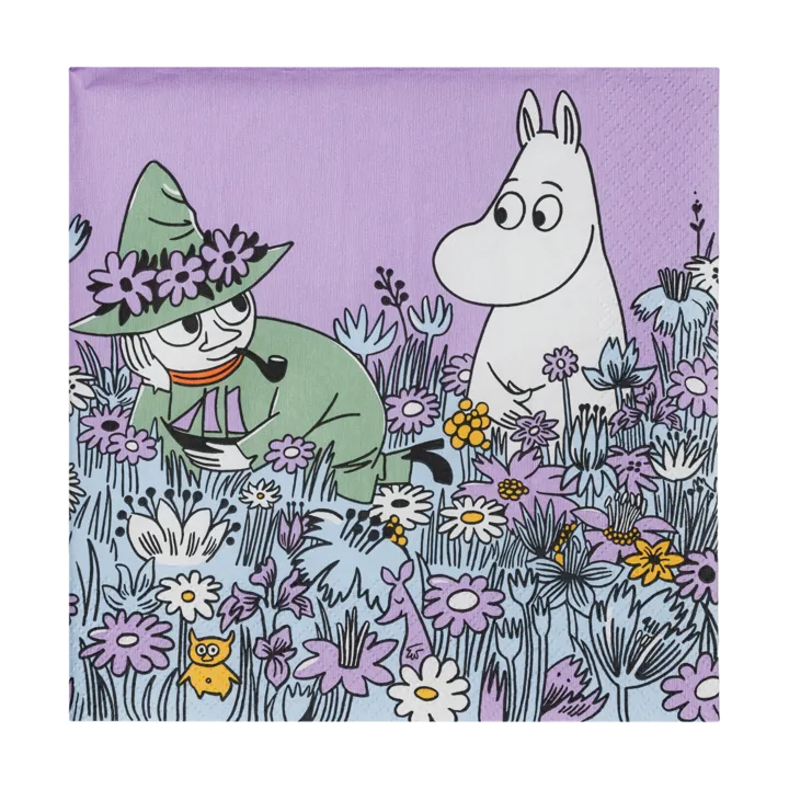 Friends forever paper napkin 33x33 cm 20-pack - Multi - Moomin Arabia