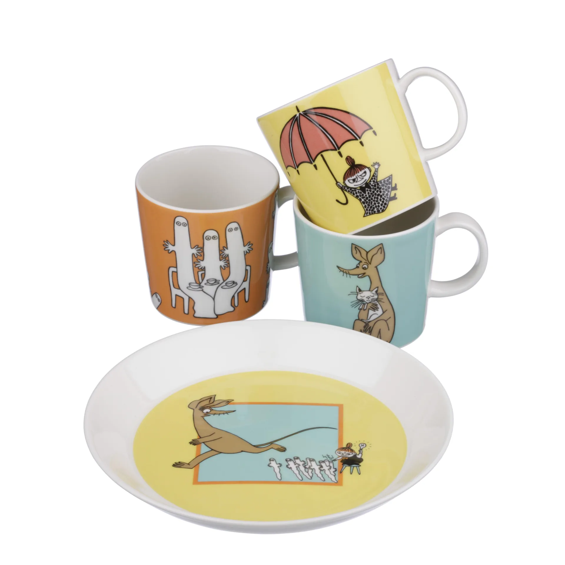 Hattifattener Moomin mug, orange Moomin Arabia