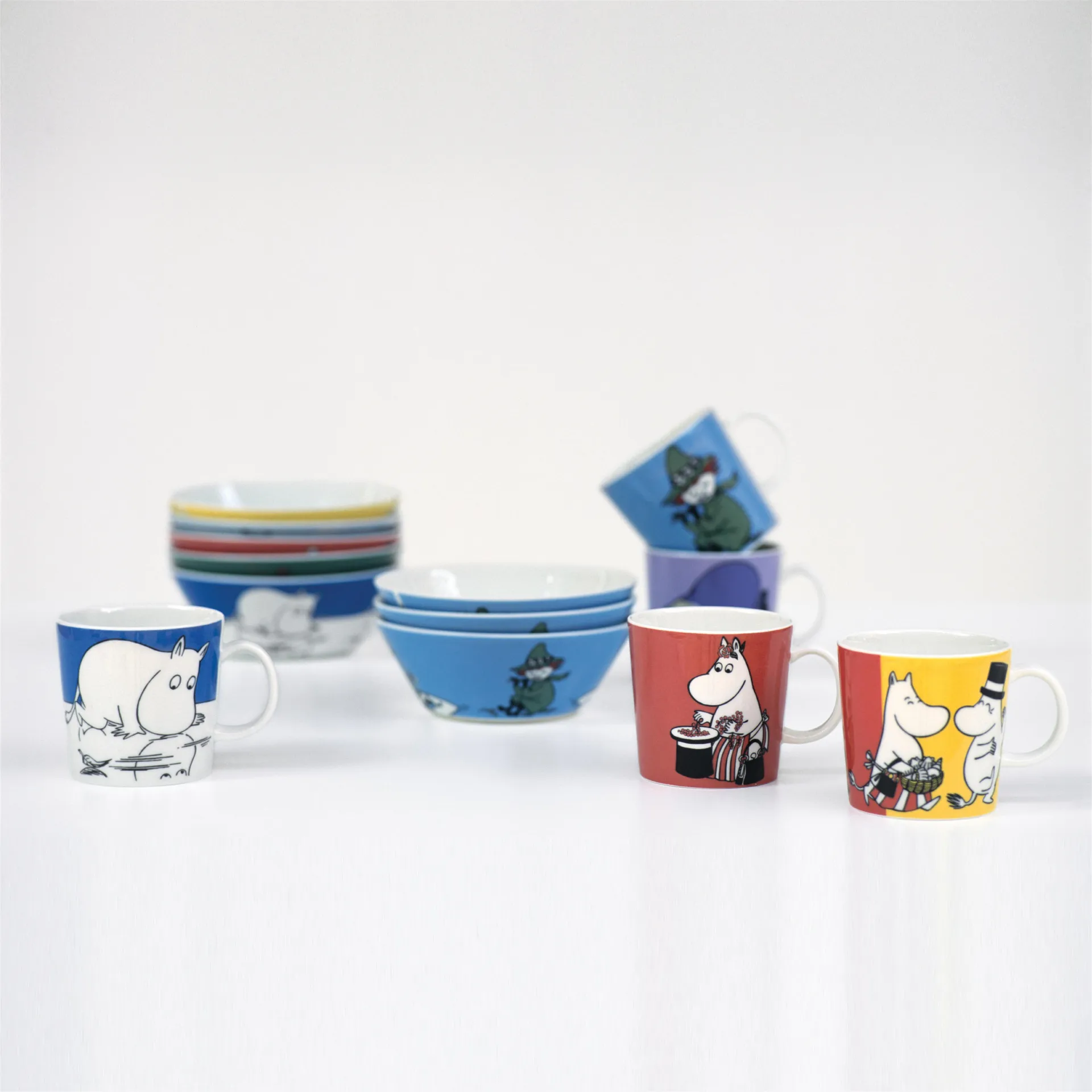 Hattifattener Moomin mug, orange Moomin Arabia