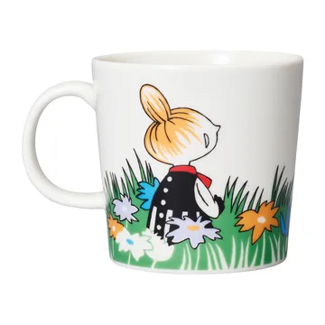 Little My and meadow Moomin mug - White-multi - Moomin Arabia