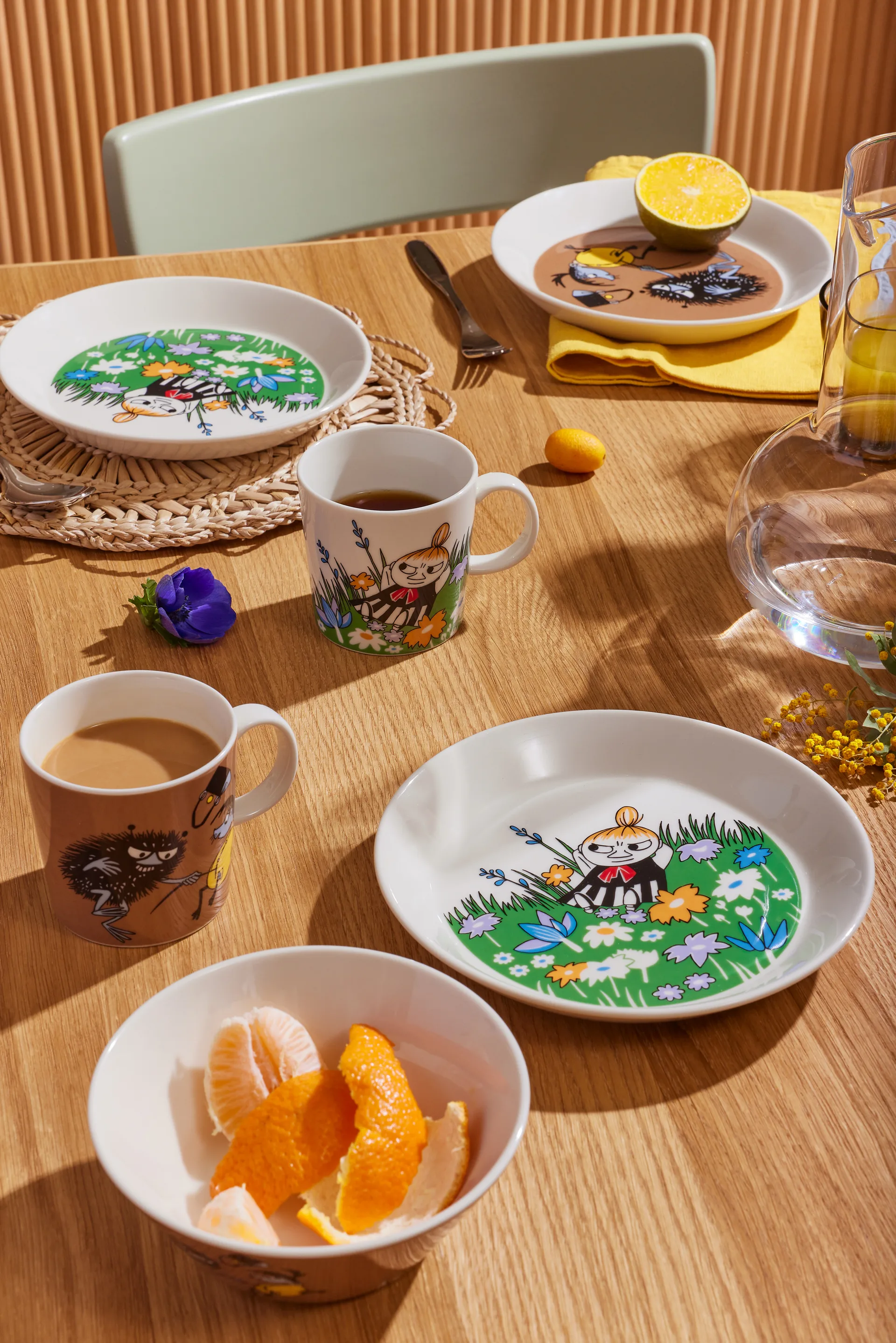 Little My and meadow Moomin mug, White-multi Moomin Arabia