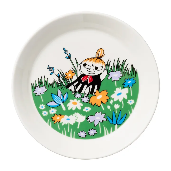 Little My and meadow Moomin plate - White-multi - Moomin Arabia