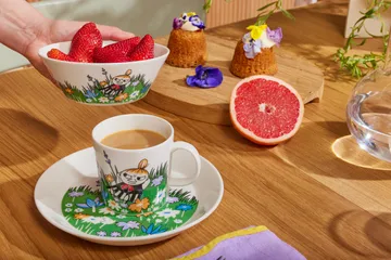 Little My and meadow Moomin plate - White-multi - Moomin Arabia