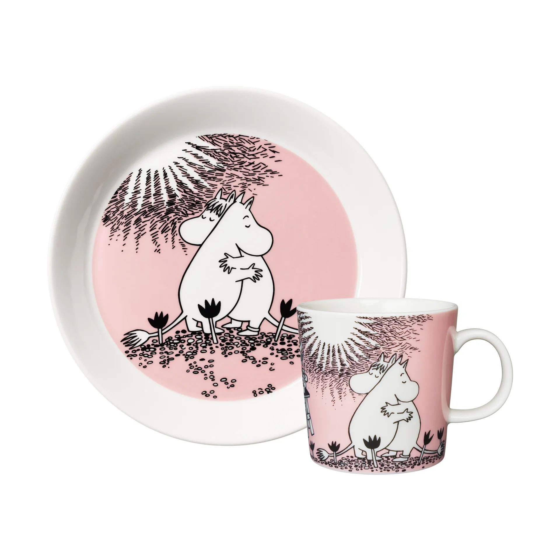 Love 30 Years Moomin Mug & Plate, 2 pieces Moomin Arabia