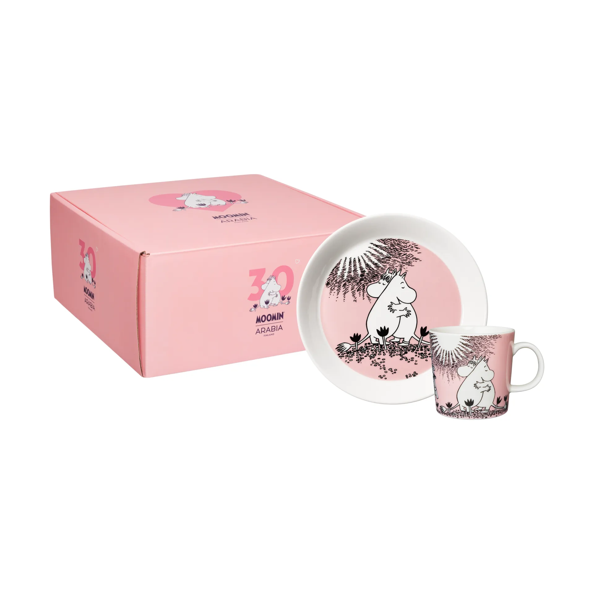 Love 30 Years Moomin Mug & Plate, 2 pieces Moomin Arabia