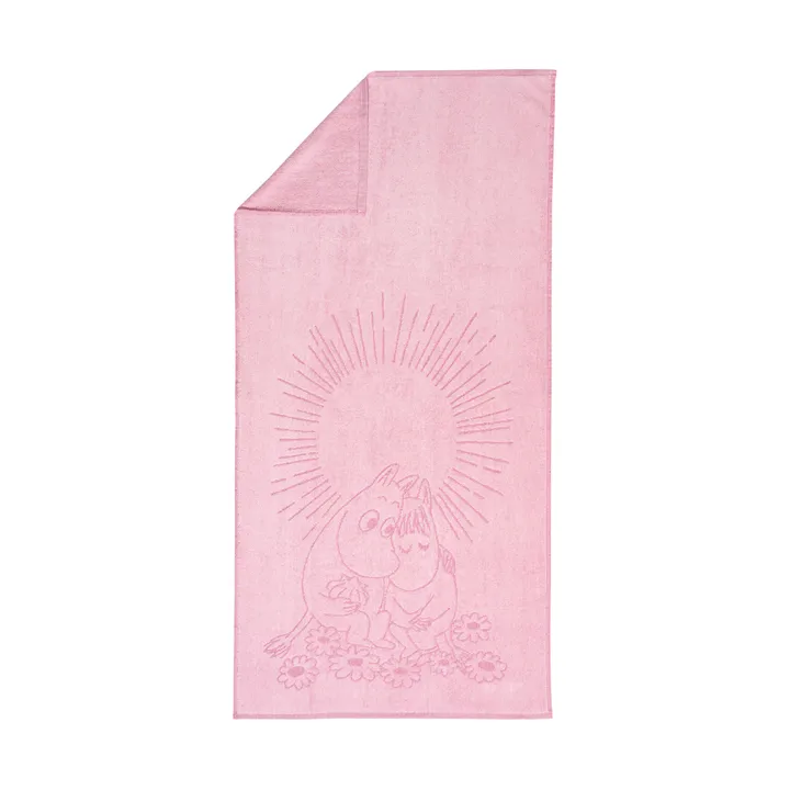 Moomin bath towel 70x140 cm - Enchanted pink - Moomin Arabia