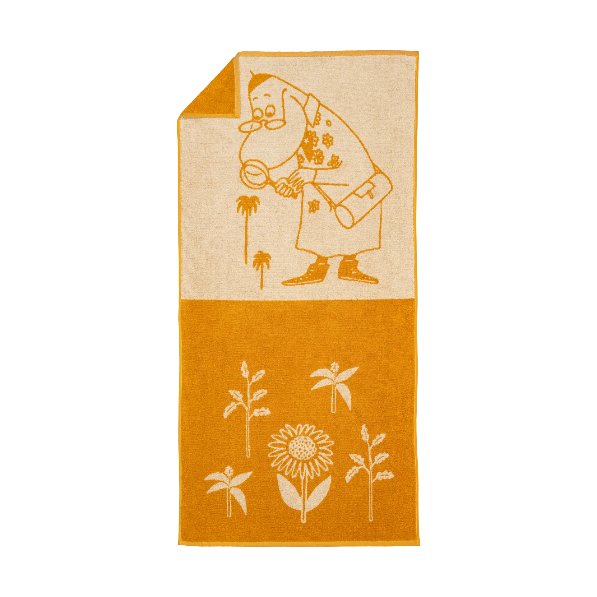 Moomin bath towel 70x140 cm, Hemulen, ochre Moomin Arabia