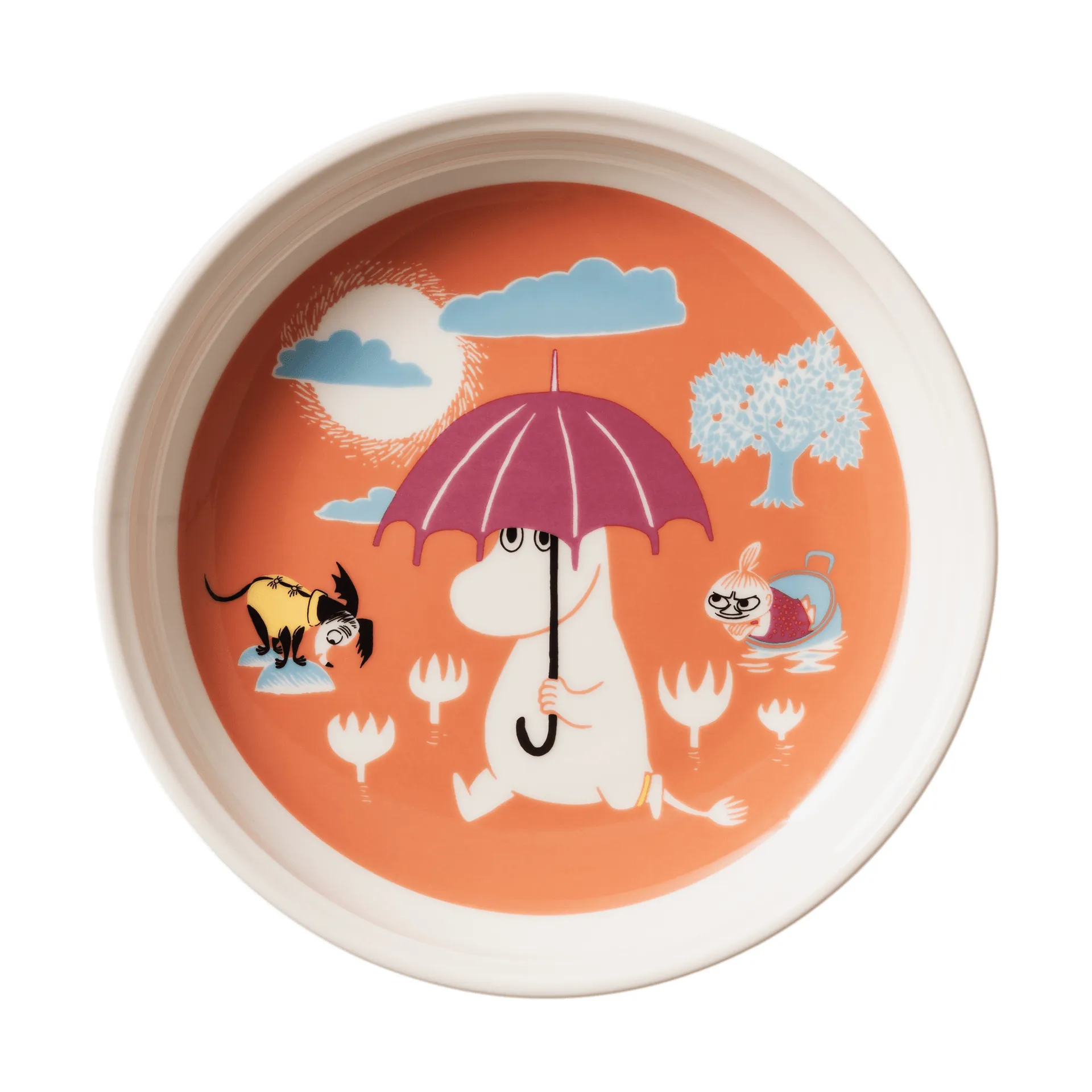Moomin children's tableware, Under the umbrella Moomin Arabia