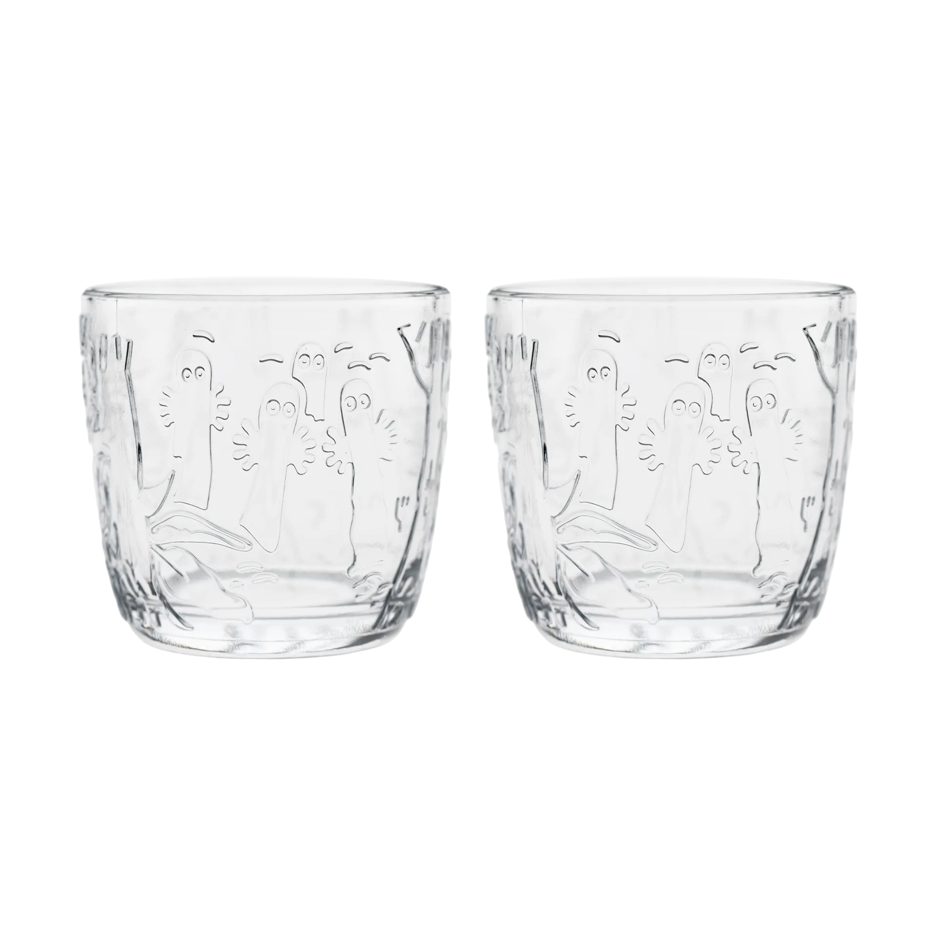 Moomin drinking glass 28 cl 2-pack, Clear Moomin Arabia