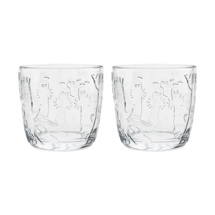 Moomin drinking glass 28 cl 2-pack - Clear - Moomin Arabia