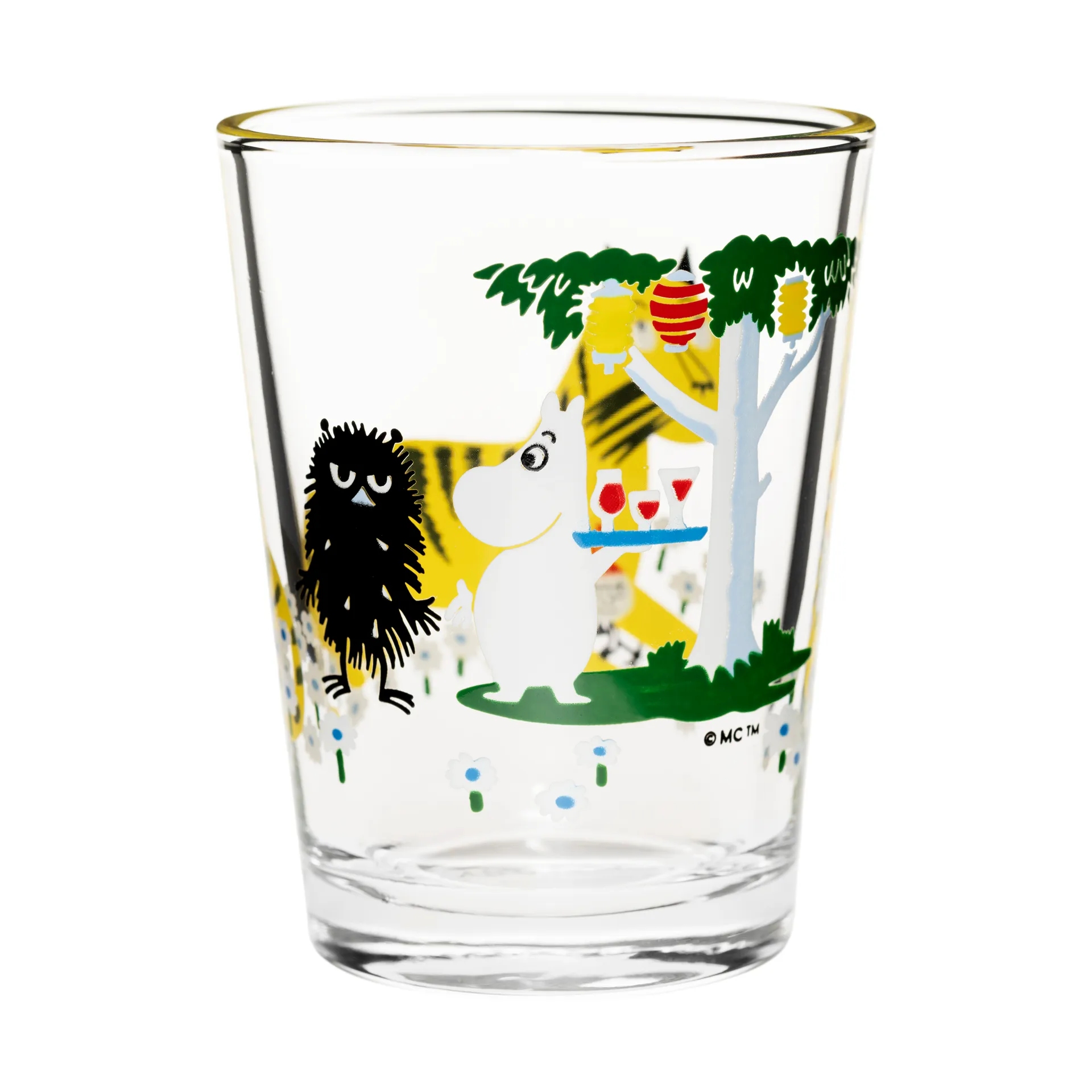 Moomin glass 22 cl, Garden Party Moomin Arabia