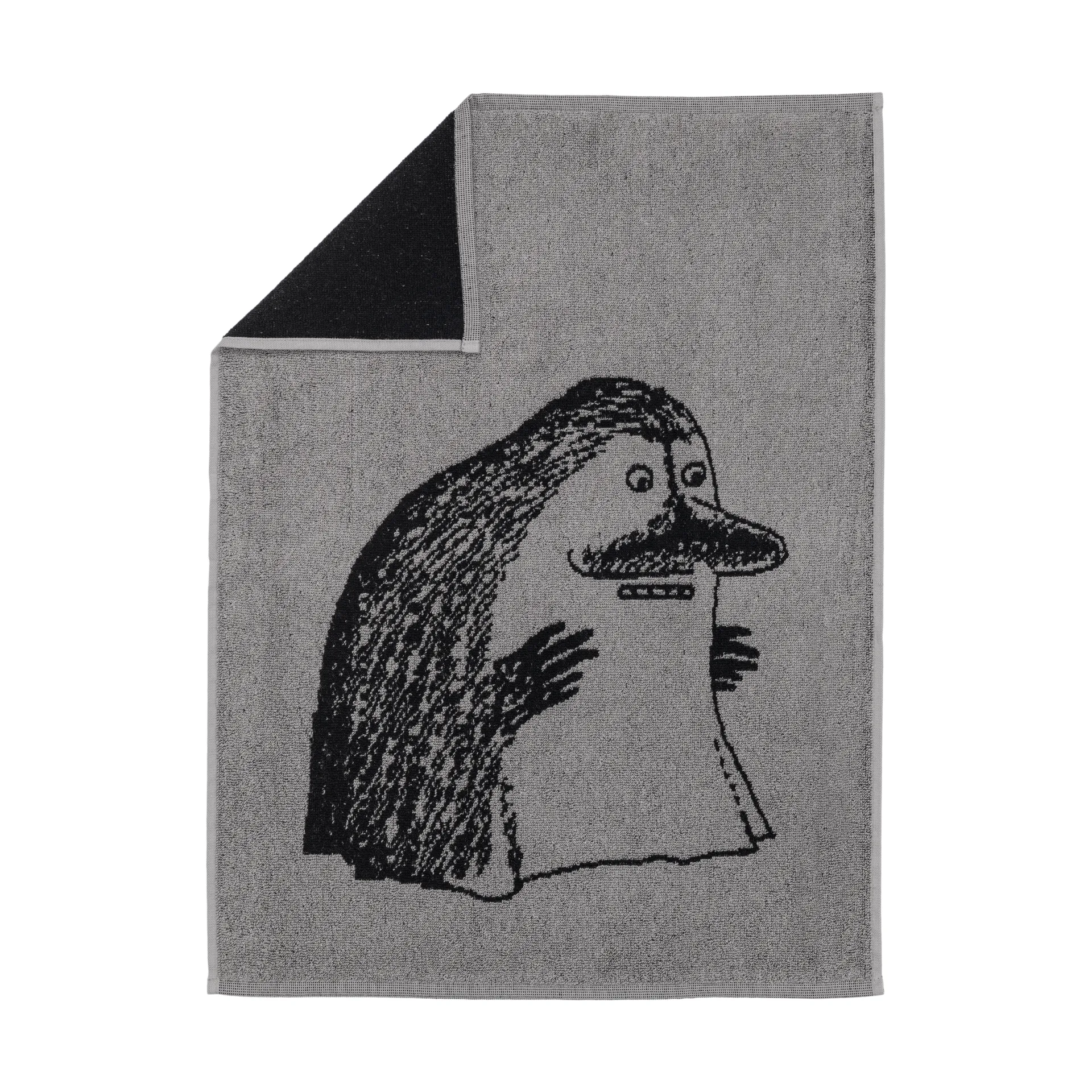 Moomin hand towel 50x70 cm, The Groke grey Moomin Arabia