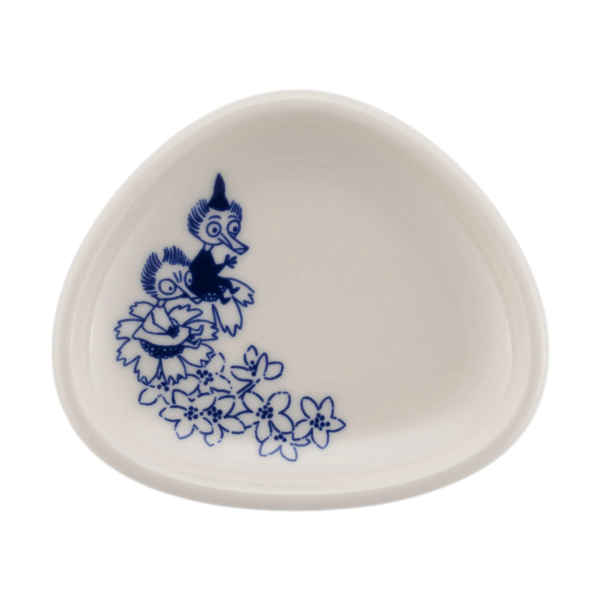 Moomin Haru dipping bowl mini, Blue-white Moomin Arabia