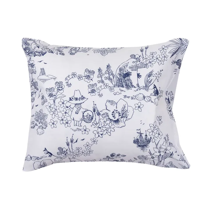 Moomin Haru pillowcase - Blue, 50x60 cm - Moomin Arabia
