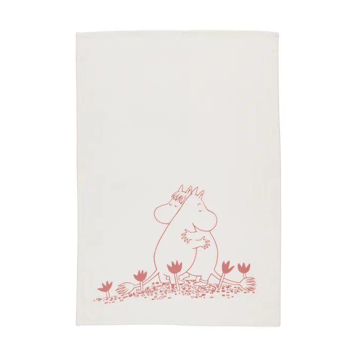 Moomin kitchen towel 50x70 cm - Love white - Moomin Arabia