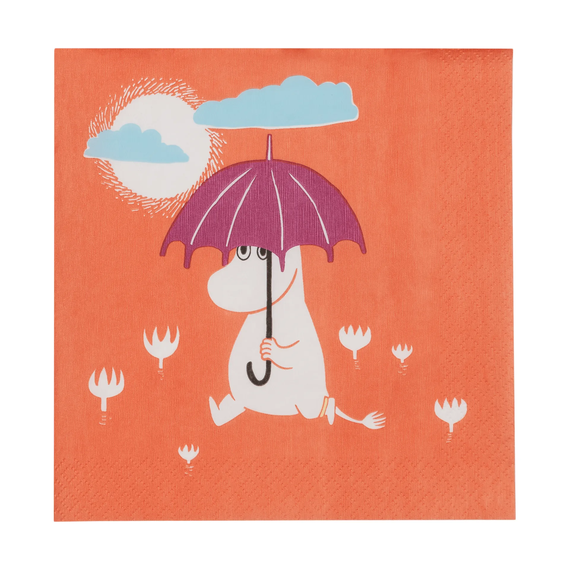 Moomin paper napkin, Under the umbrella, 20-pack Moomin Arabia