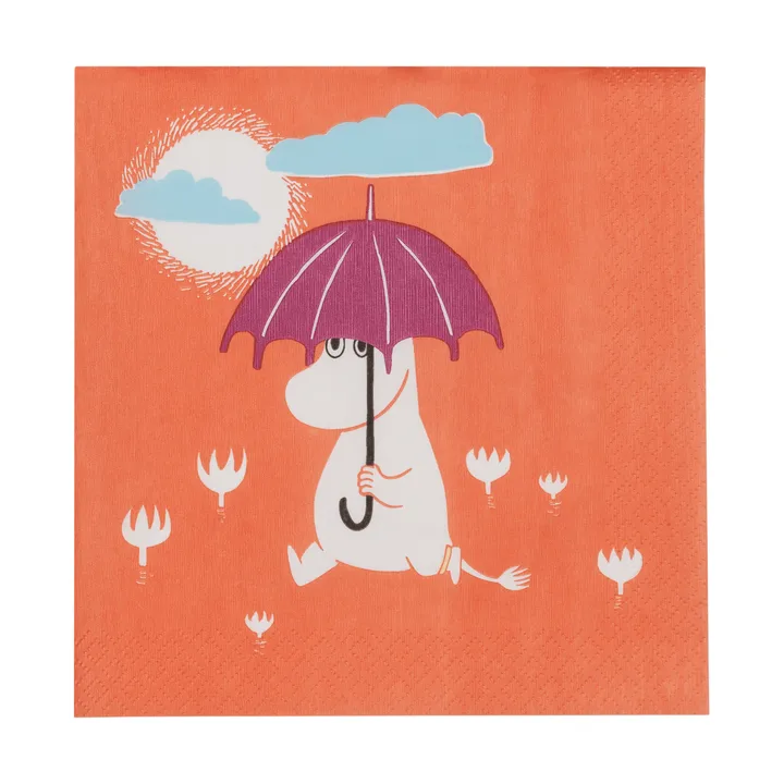 Moomin paper napkin - Under the umbrella, 20-pack - Moomin Arabia