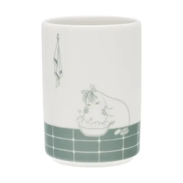 Moomin toothbrush holder - Bath time green-white - Moomin Arabia