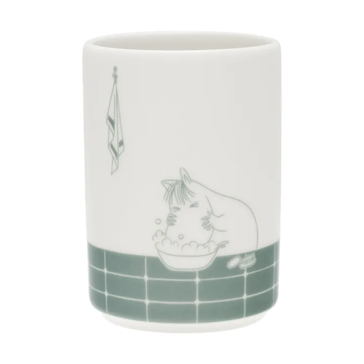Moomin toothbrush holder - Bath time green-white - Moomin Arabia