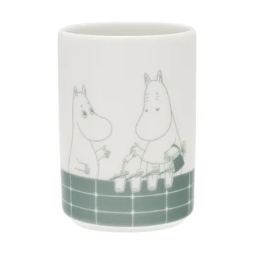Moomin toothbrush holder - Bath time green-white - Moomin Arabia