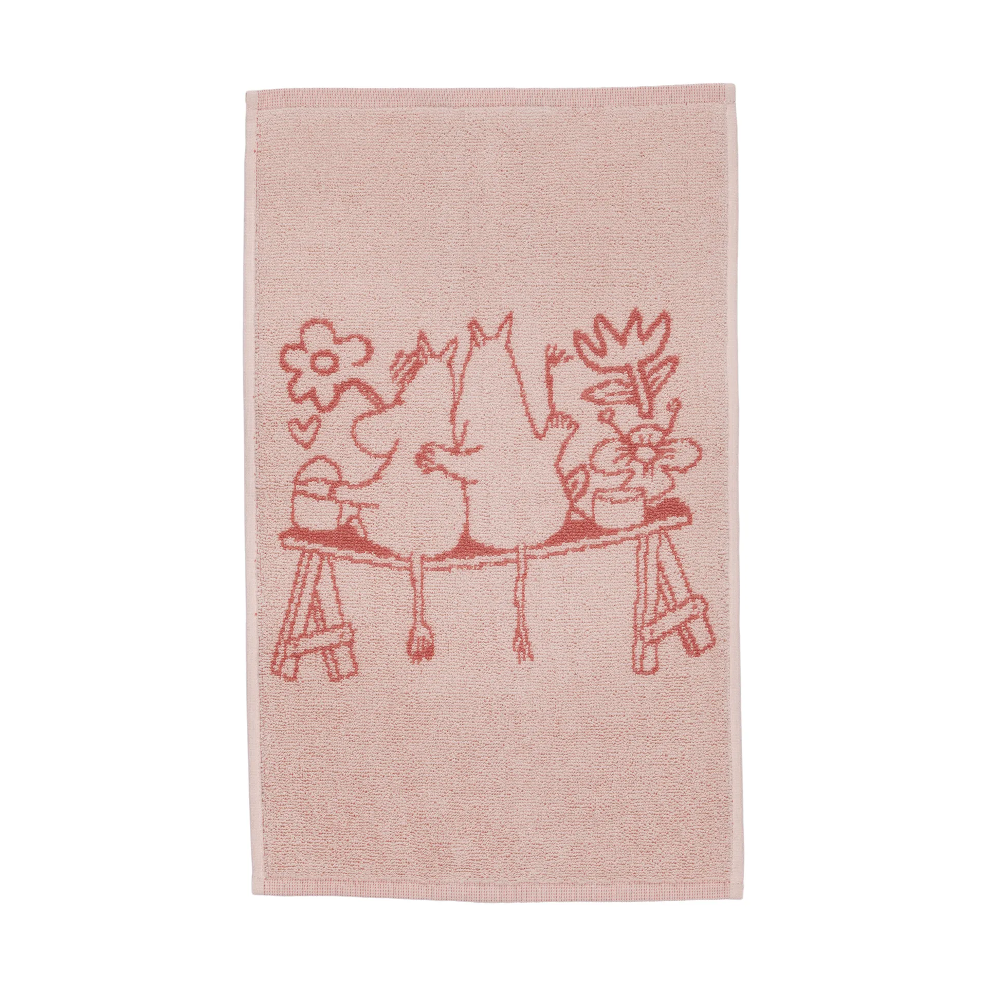 Moomin towel 30x50 cm, Love pink Moomin Arabia