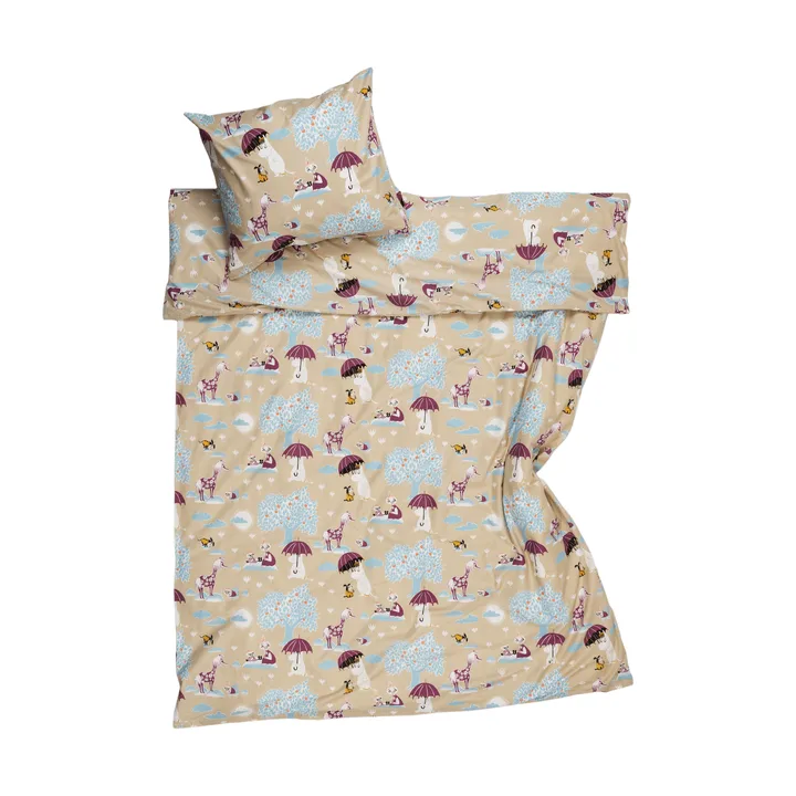 Mumin bedding set - Under the umbrella GOTS, 150x210 cm - Moomin Arabia