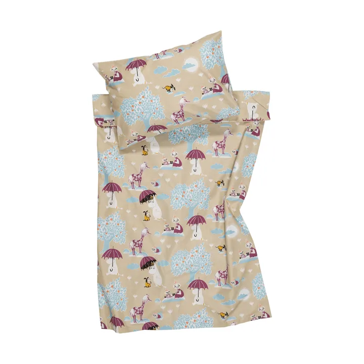Mumin bedding set - Under the umbrella GOTS, 85x125 cm - Moomin Arabia