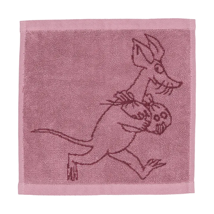 Mumin towel 25x25 cm - Sniff, mauve - Moomin Arabia