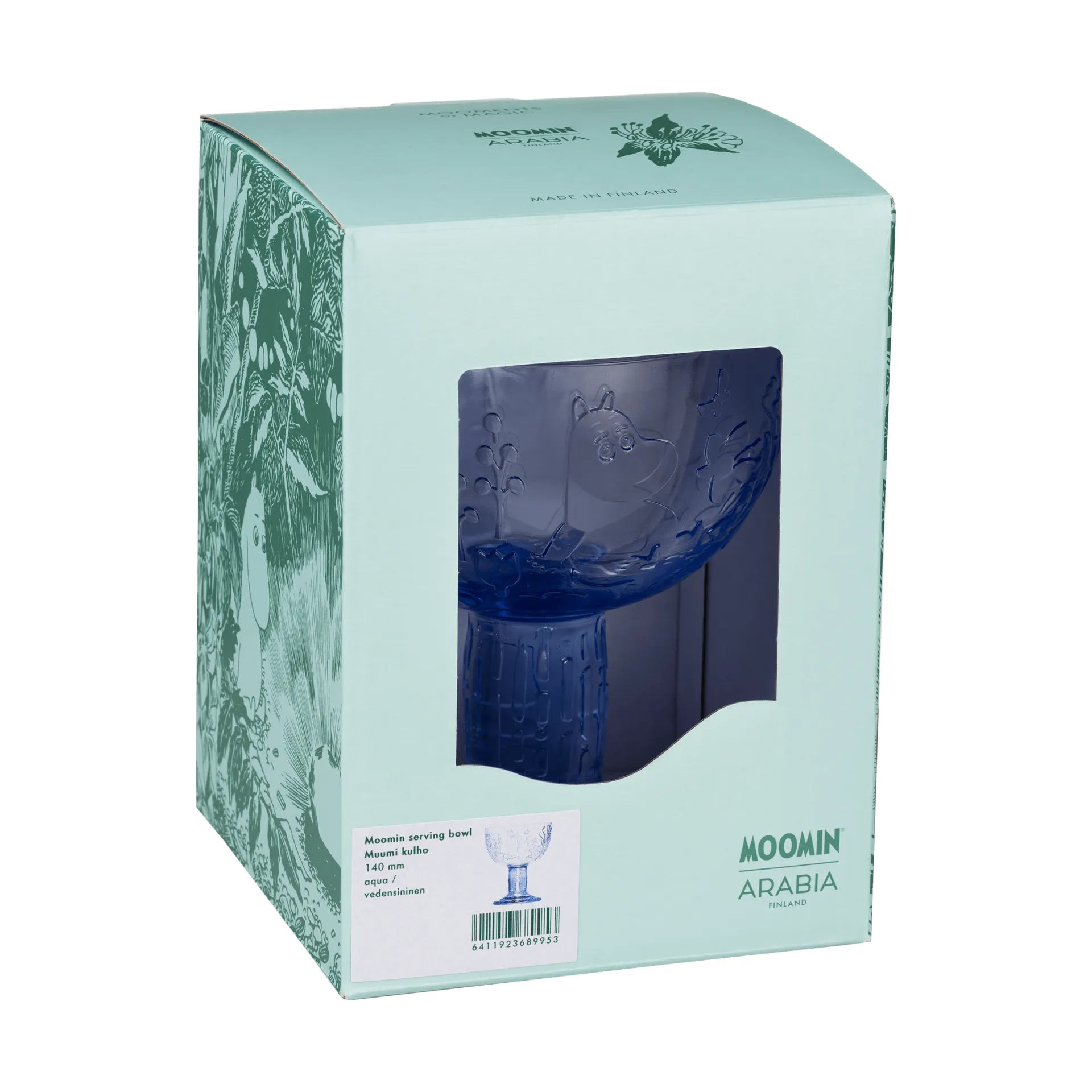 Mystikens skog Mumin bowl, Aqua, Ø14 cm Moomin Arabia