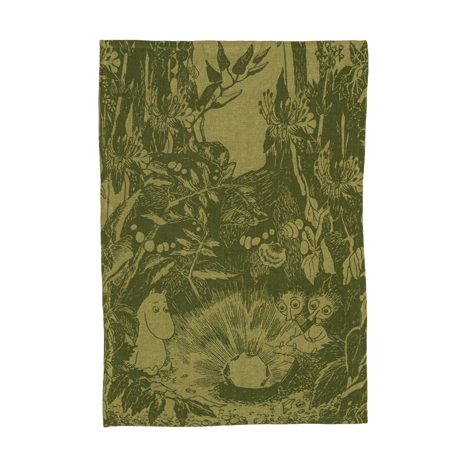 Mystikens skog Mumin kitchen towel, Green, 45x65 cm Moomin Arabia