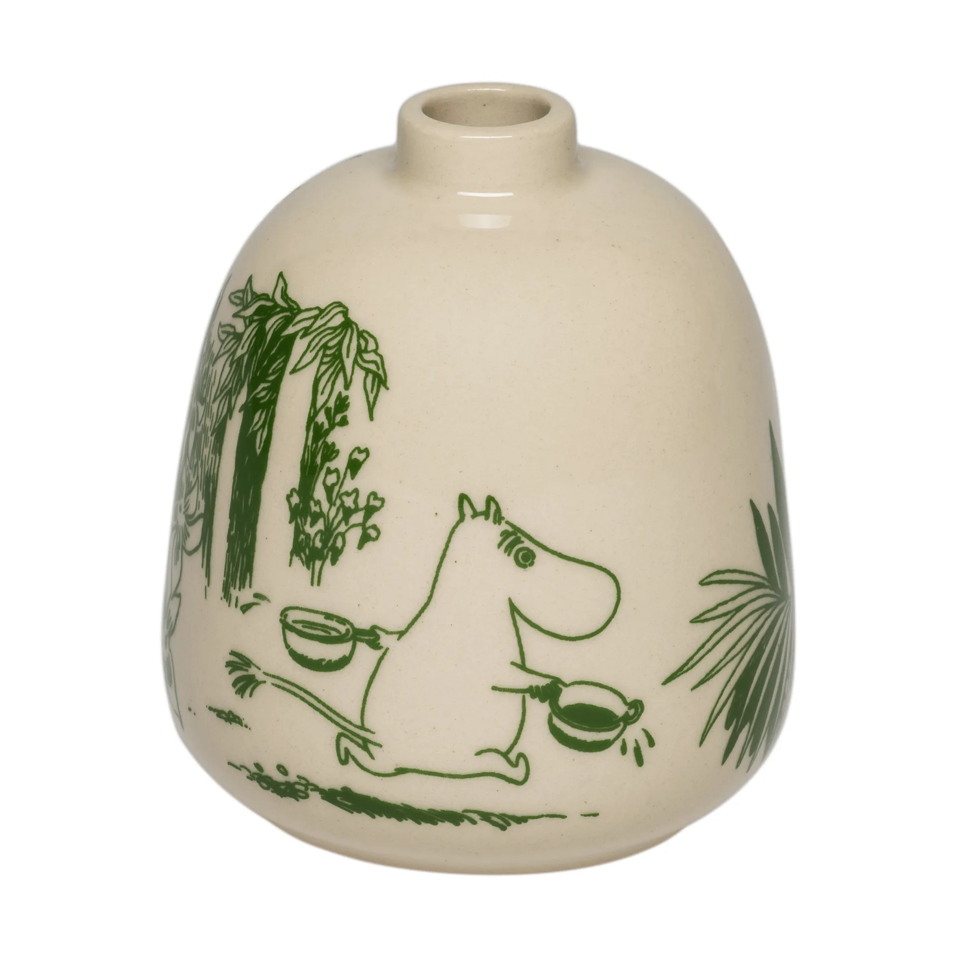 Mystikens skog Mumin vase, Green, 8.3 cm Moomin Arabia