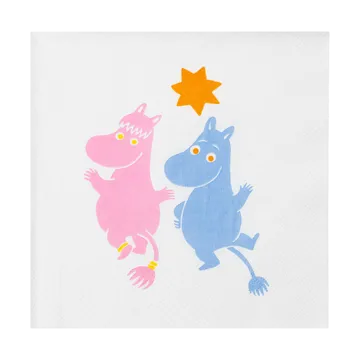 Party Moomin paper napkins 33x33 cm 20-pack - Multi - Moomin Arabia