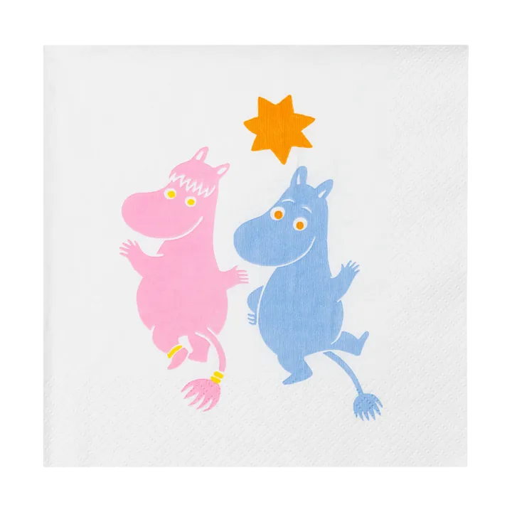 Party Moomin paper napkins 33x33 cm 20-pack - Multi - Moomin Arabia